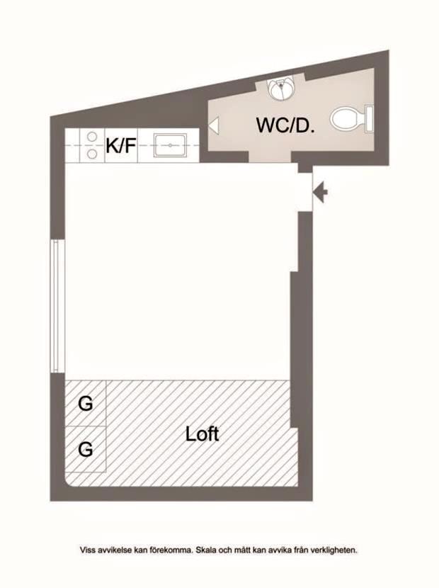 Garsonieră de 16 m² cu pat suspendat  12 (Copy)