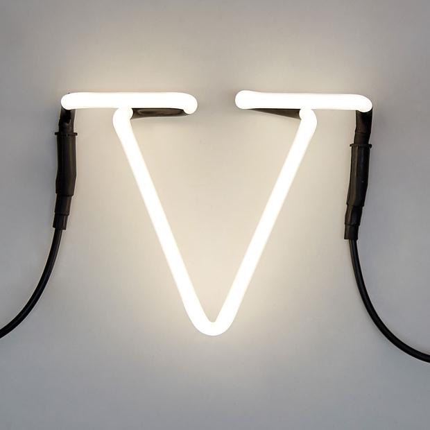 sign modern-neon-letter-V-a-jonathan-adler