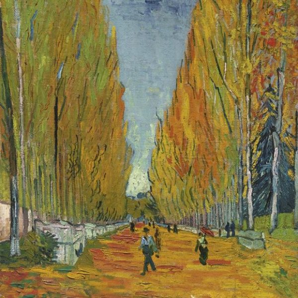 Também de 1888, a obra Les Alyscamps de Vincent van Gogh.